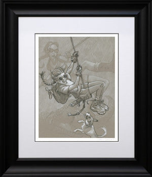 Tomb Me, Tomb You Framed Signed Limited Edition Print on Paper by Artist Craig Davison
