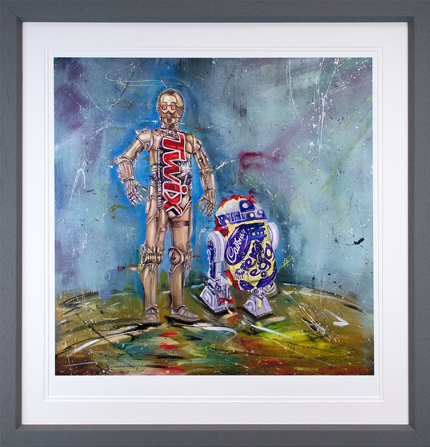 Twix C3PO Framed Print on Paper by Artist Wild Seeley