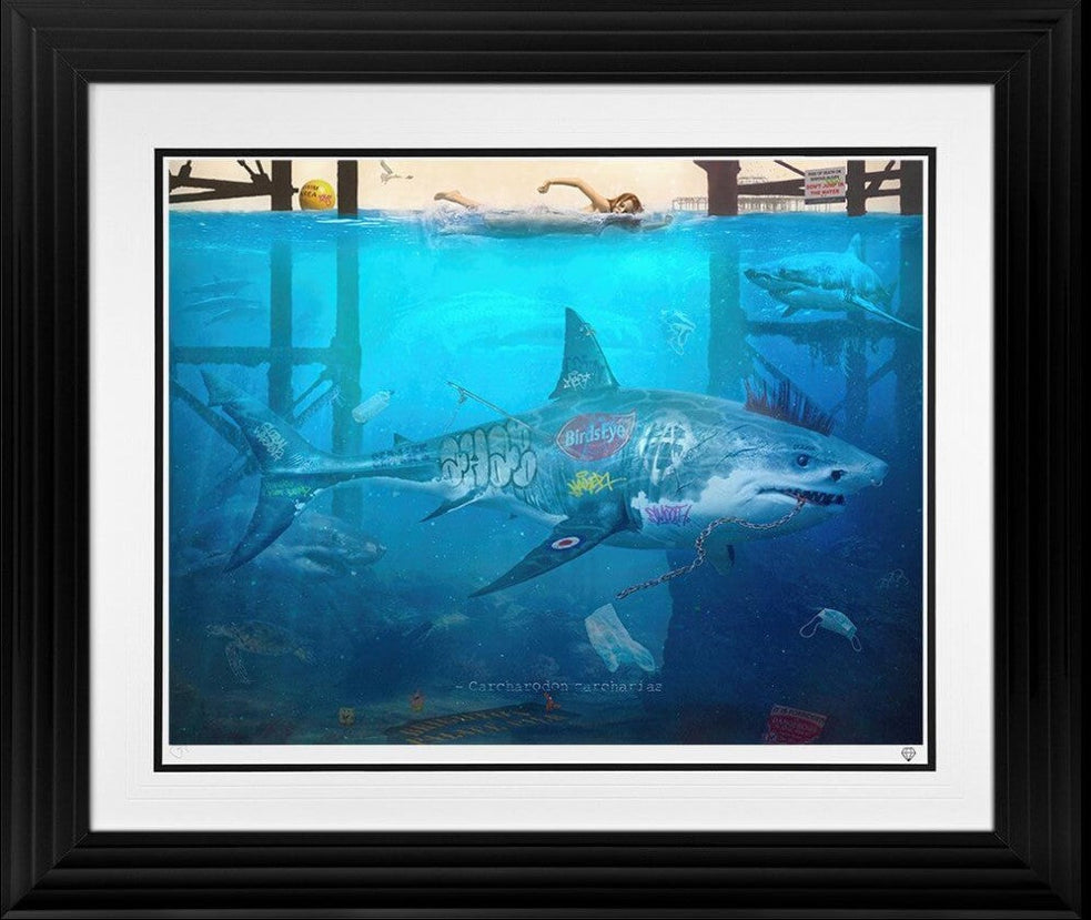 Under The Pier Framed Print on Paper by Artist JJ Adams