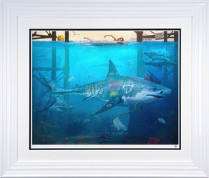 Under The Pier Framed Print on Paper by Artist JJ Adams