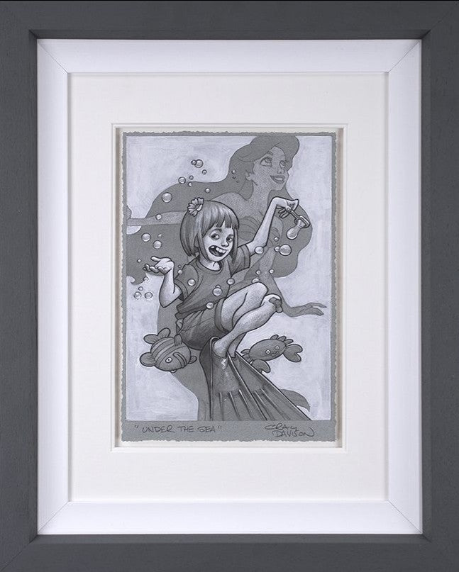Under The Sea Framed Signed Limited Edition Print on Paper by Artist Craig Davison