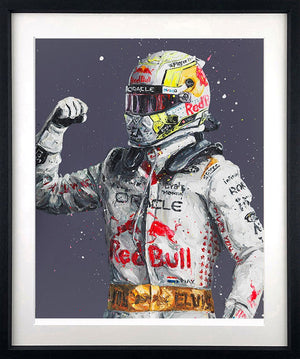 Viva Las Vegas Framed Print on Paper by Artist Paul Oz 