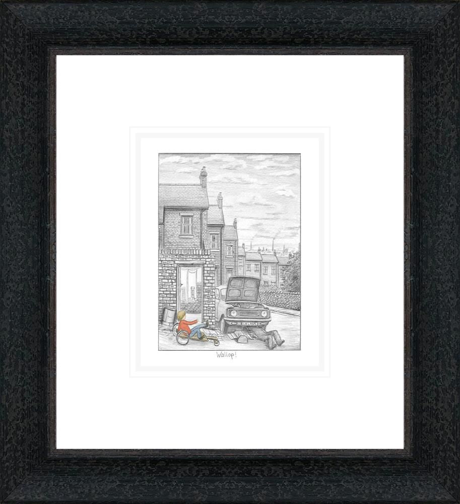 Wallop Signed Framed Limited Edition Print on Paper by Artist Leigh Lambert