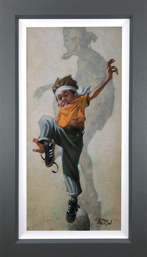 Wax On Wax Off Framed Signed Limited Edition Print on Board by Artist Craig Davison