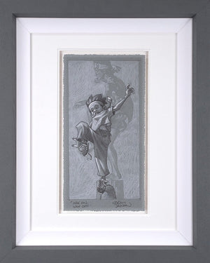 Wax On Wax Off Framed Signed Limited Edition Print on Paper by Artist Craig Davison