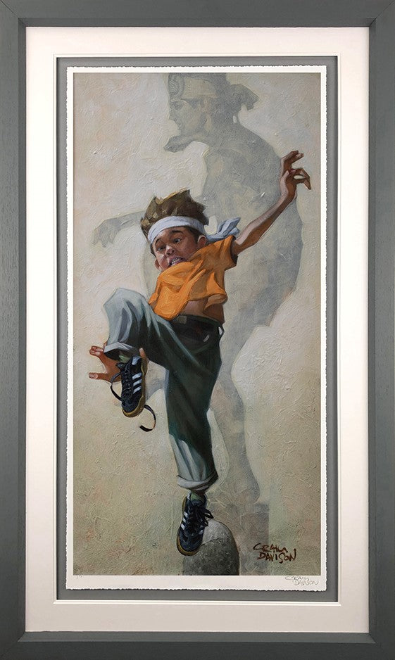 Wax On Wax Off Framed Print on Paper by Artist Craig Davison