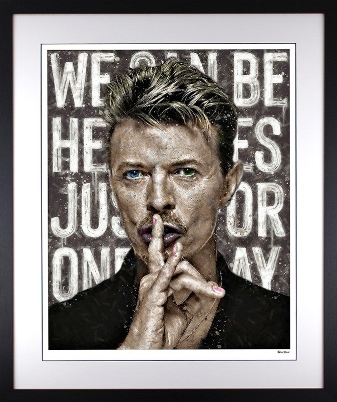 We Can Be Heroes Framed Print on Paper by Artist Monica Vincent