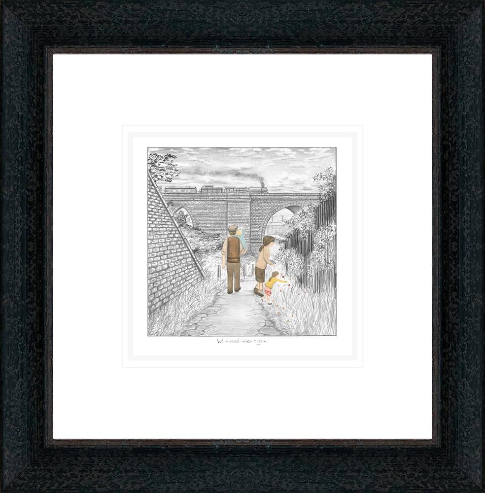 We Timed That Right Signed Framed Limited Edition Print on Paper by Artist Leigh Lambert