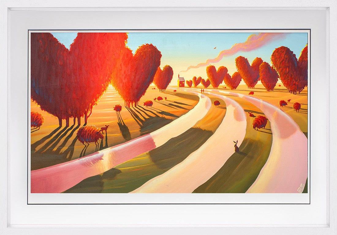 When Love Comes Around Framed Limited Edition Print on paper by Artists Derrick Fielding 