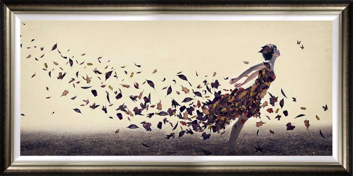 When The Leaves Rustle Framed Print on Paper by Artist Michelle Mackie