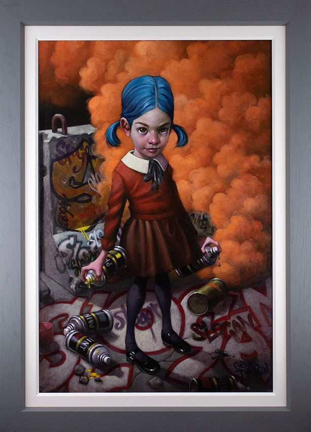 Where Do Ya Draw The Line Framed Signed Limited Edition Print on Board by Artist Craig Davison