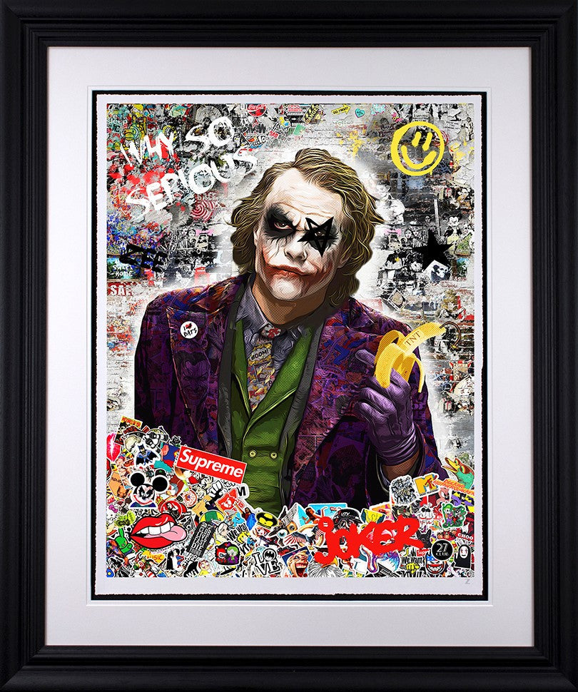 Why So Serious Framed Print on Paper by Artist Zee