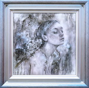 Wild Embers Framed Mixed Media Print by Artist Kerry Darlington