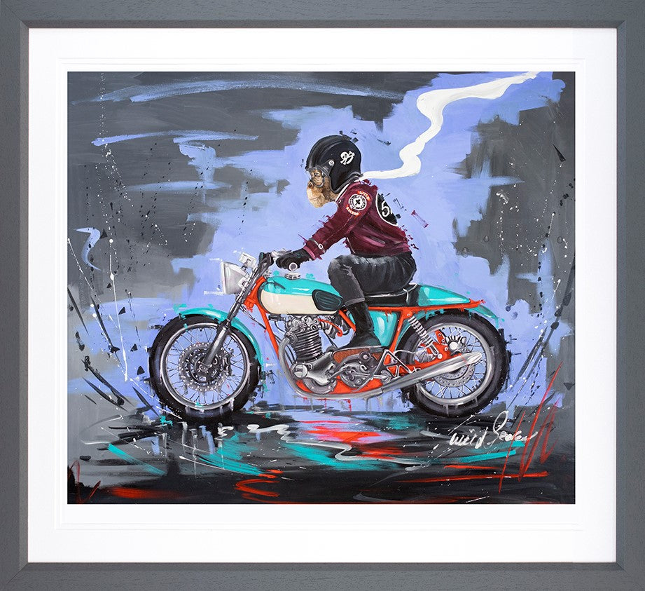 Wild Rocker Framed Print on Paper by Artist Wild Seeley