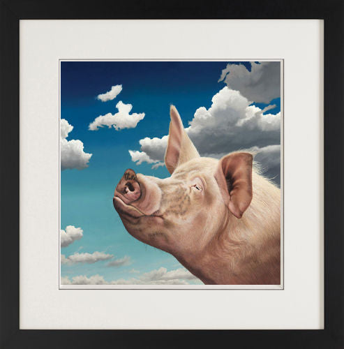 Winston Framed Print on Paper by Artists Paul James