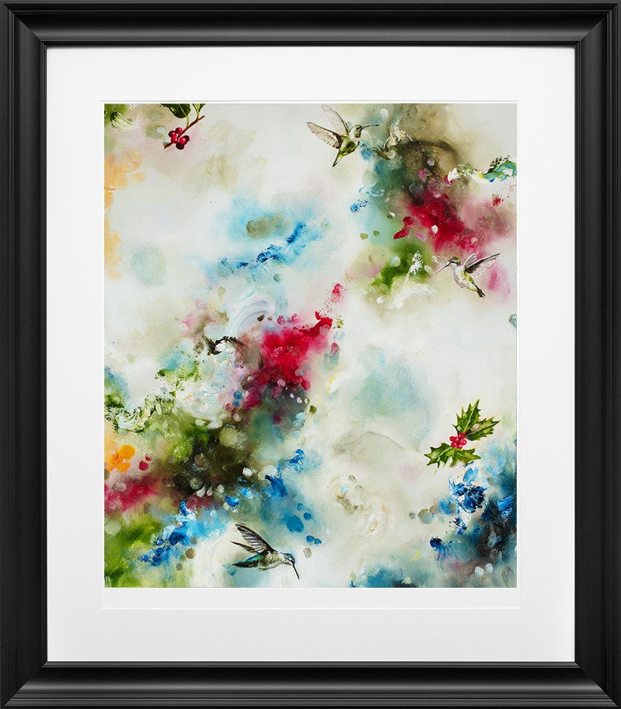 Winter Whispers Framed Print on Paper by Artist Kay Jade Dobson