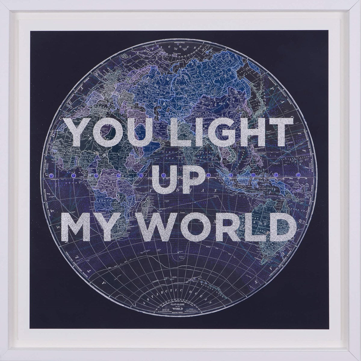 You Light Up My World Framed Signed Limited Edition Print on Paper by Artist The Real Hackney Dave