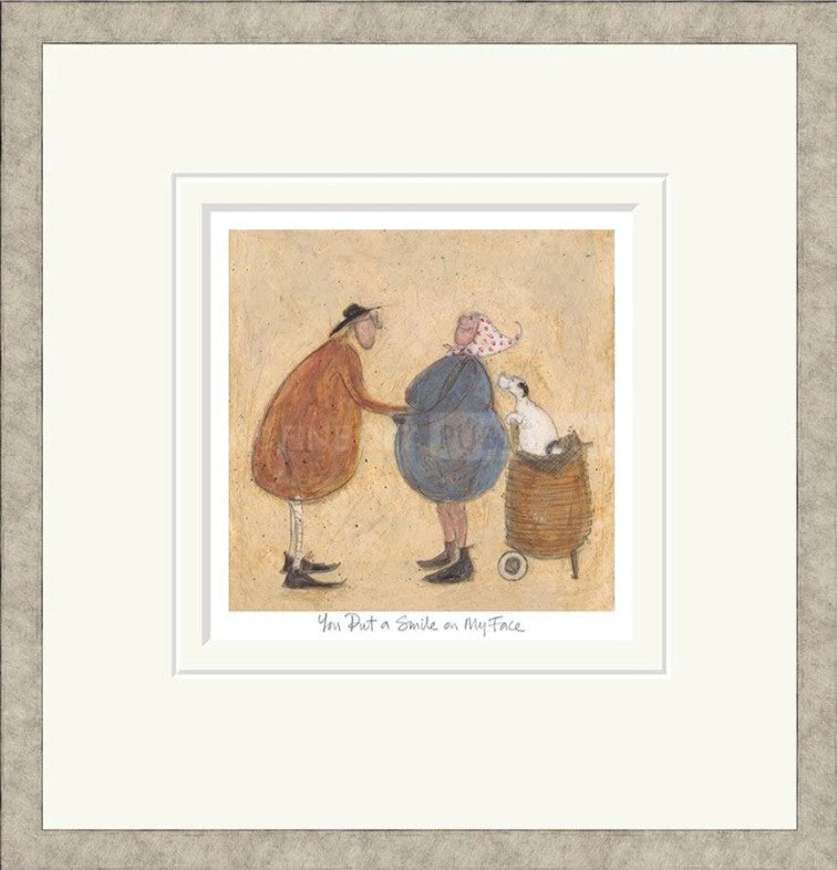 You Put A Smile On My Face Signed Framed Limited Edition Print on Paper by Artist Sam Toft