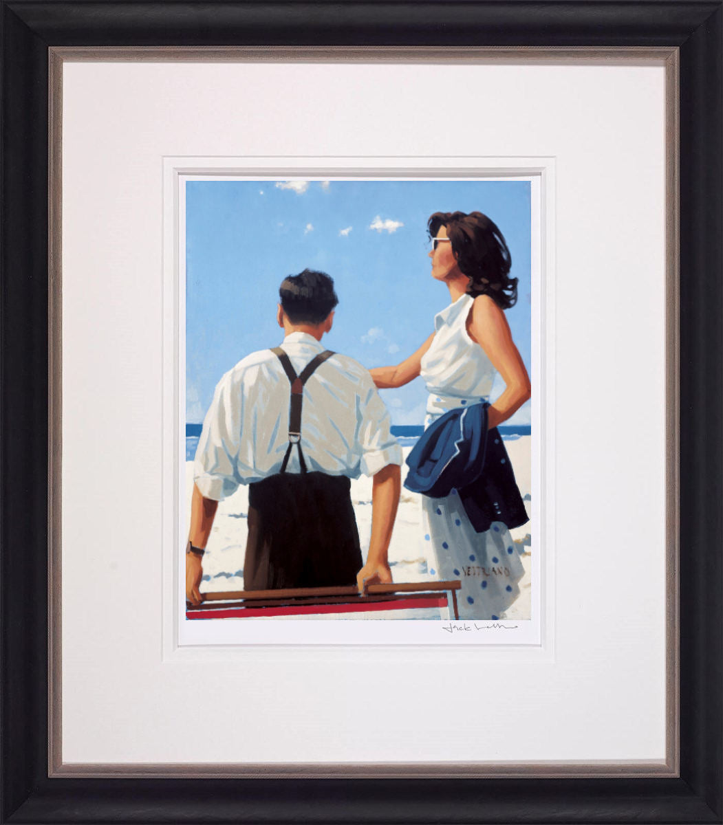 Young Hearts Framed Limited Edition Print on Paper by Artist Jack Vettriano