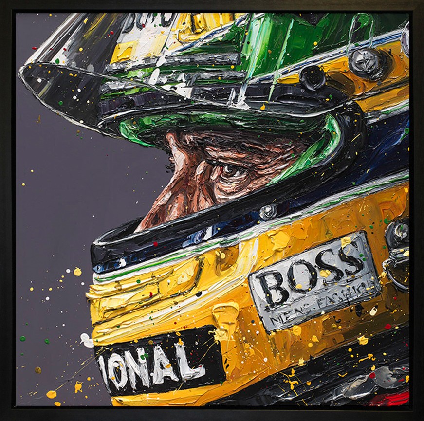 Zenn Framed Limited Edition Embellished Boxed Canvas by Artist Paul Oz